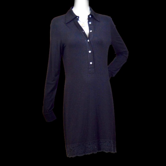 Black Shirt Lace Formal Dress Made in Italy ๐ฎ๐น - Picture 5 of 15